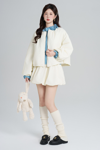 マカロンジップアウター+スカート