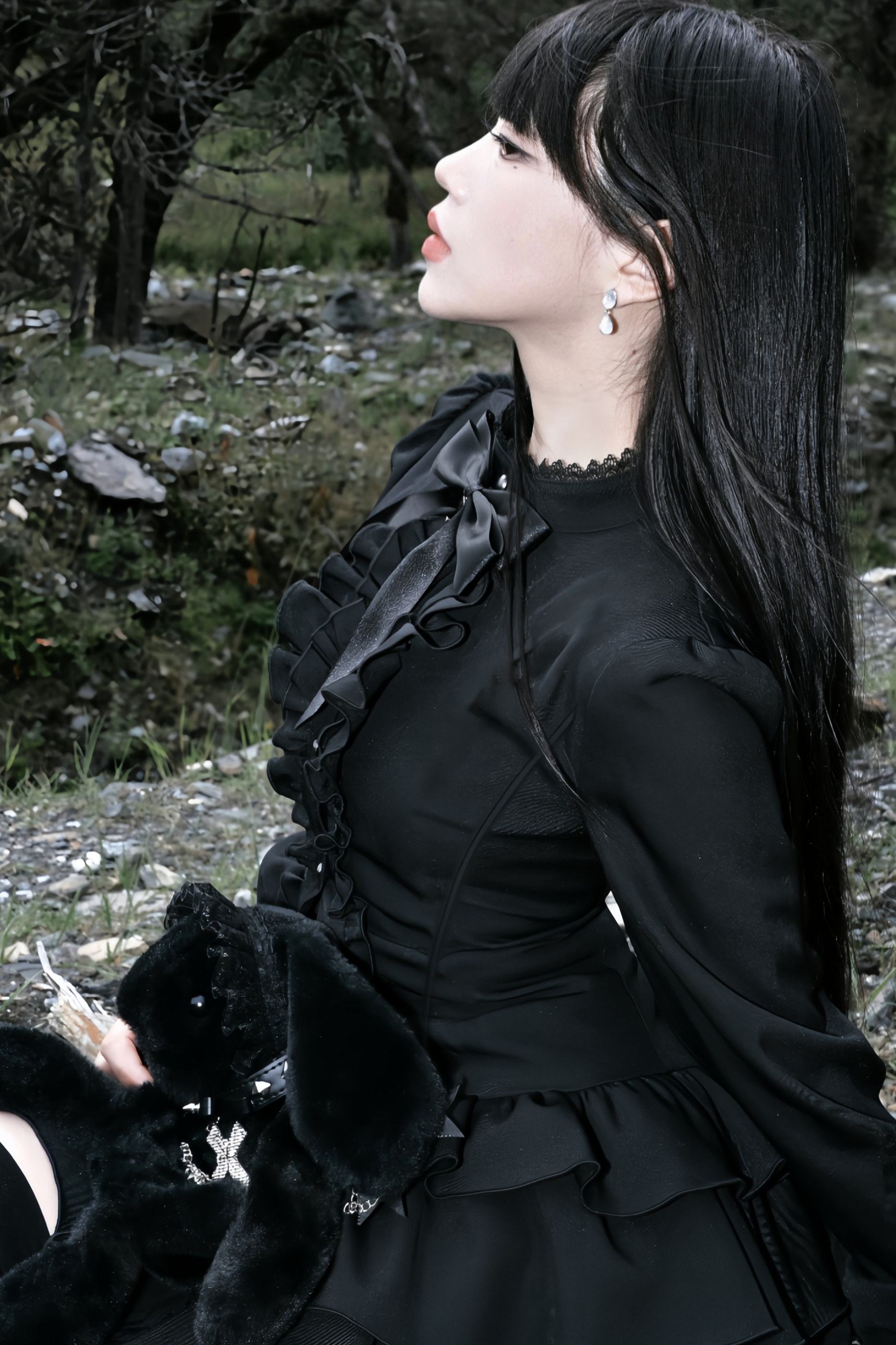 Night Visit Gothic Retro Dress – Belchic