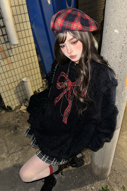 レッドリボンスイートセーター