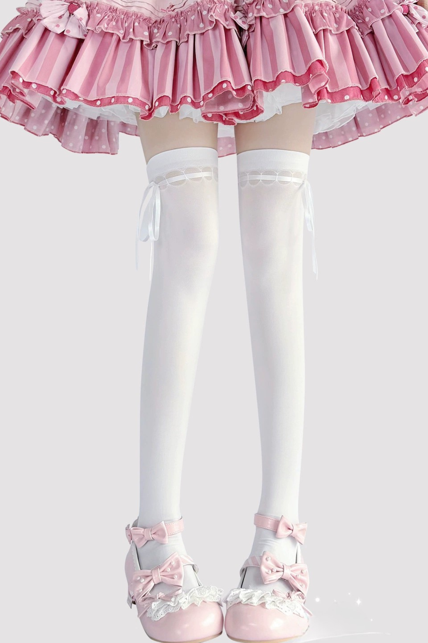 Ribbon Over-Knee Knee-High Socks