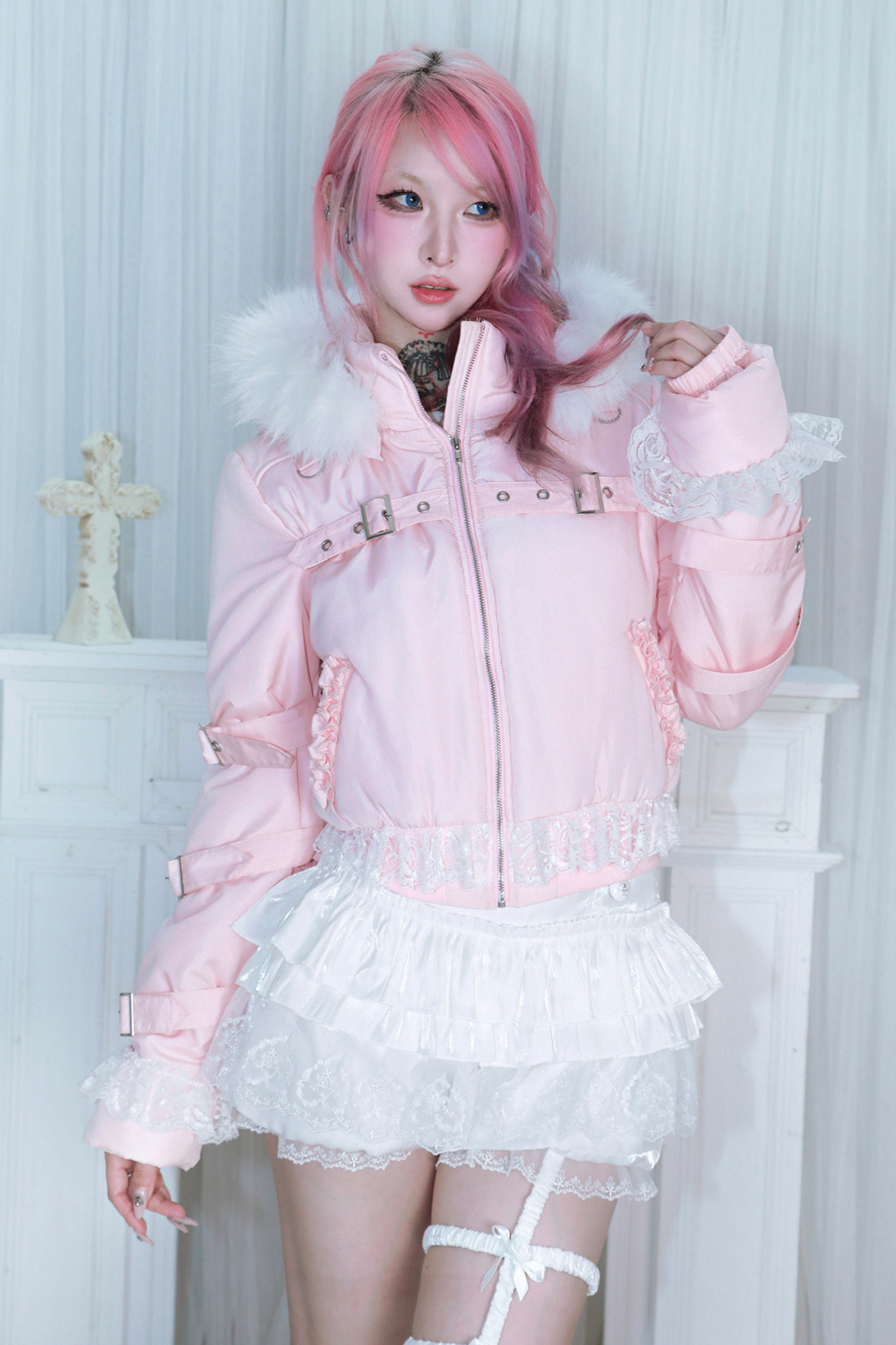 バックルストラップパンクアウター