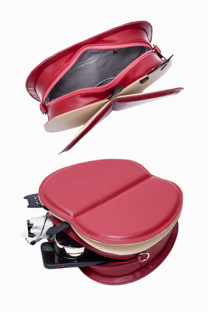 フリップアップルショルダーバッグ