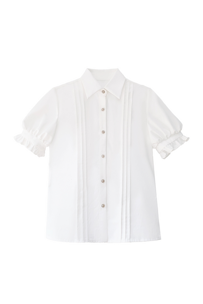 [Reserved Item] Light Low College Style British Retro Vest Skirt + Shirt + Ribbon Tie + Brooch