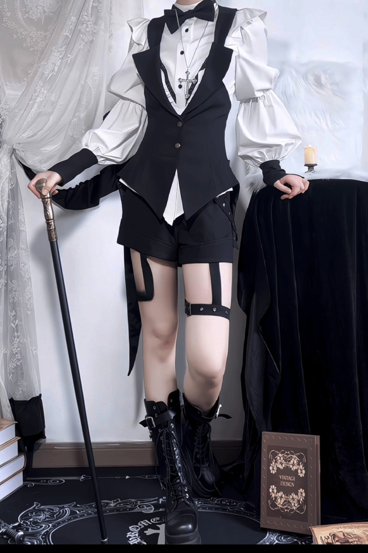 王子ゴスロリータタキシードセットアップ
