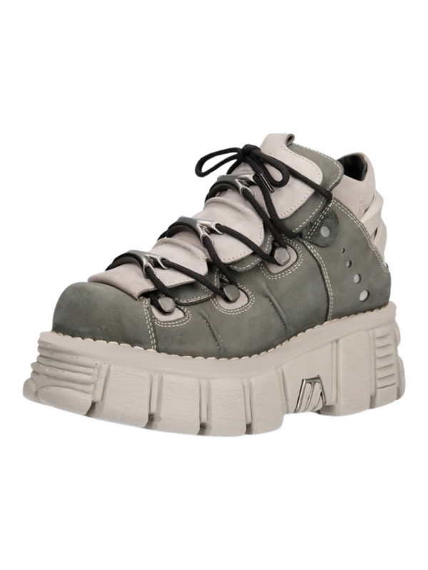 11 Color Pan Clock Retro Leather Metal Power Salls Neaker