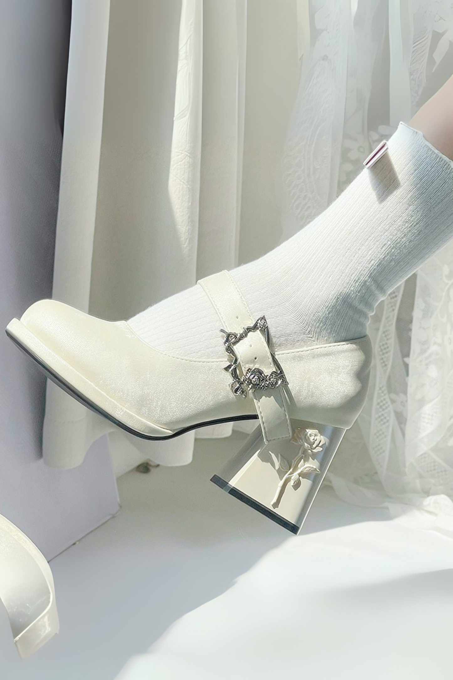 Floating Dreamland Platform Block Heels