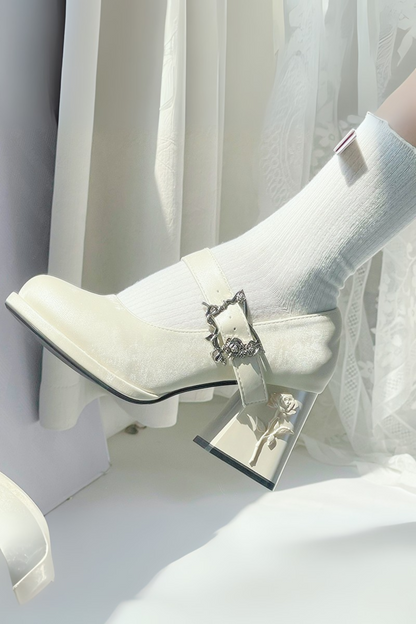 Floating Dreamland Platform Block Heels