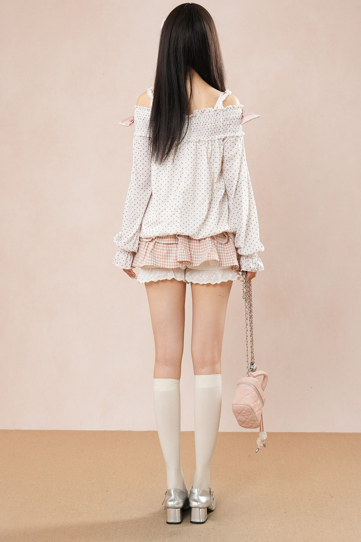 ドットバルーントップス+ケーキスカート