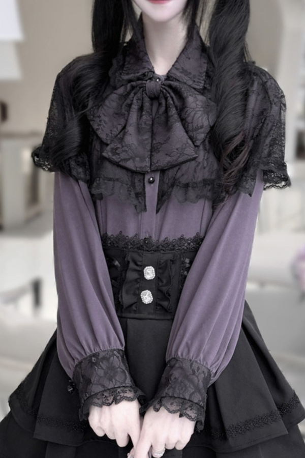 ダークムーンシャドウマントベールシャツ+スカート