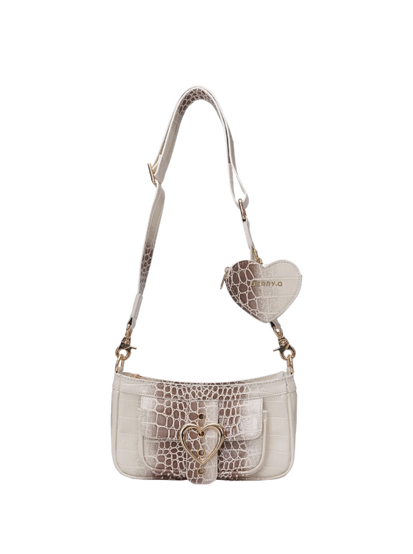 Heartling Belt Wan Shoulder Crocodile Bag