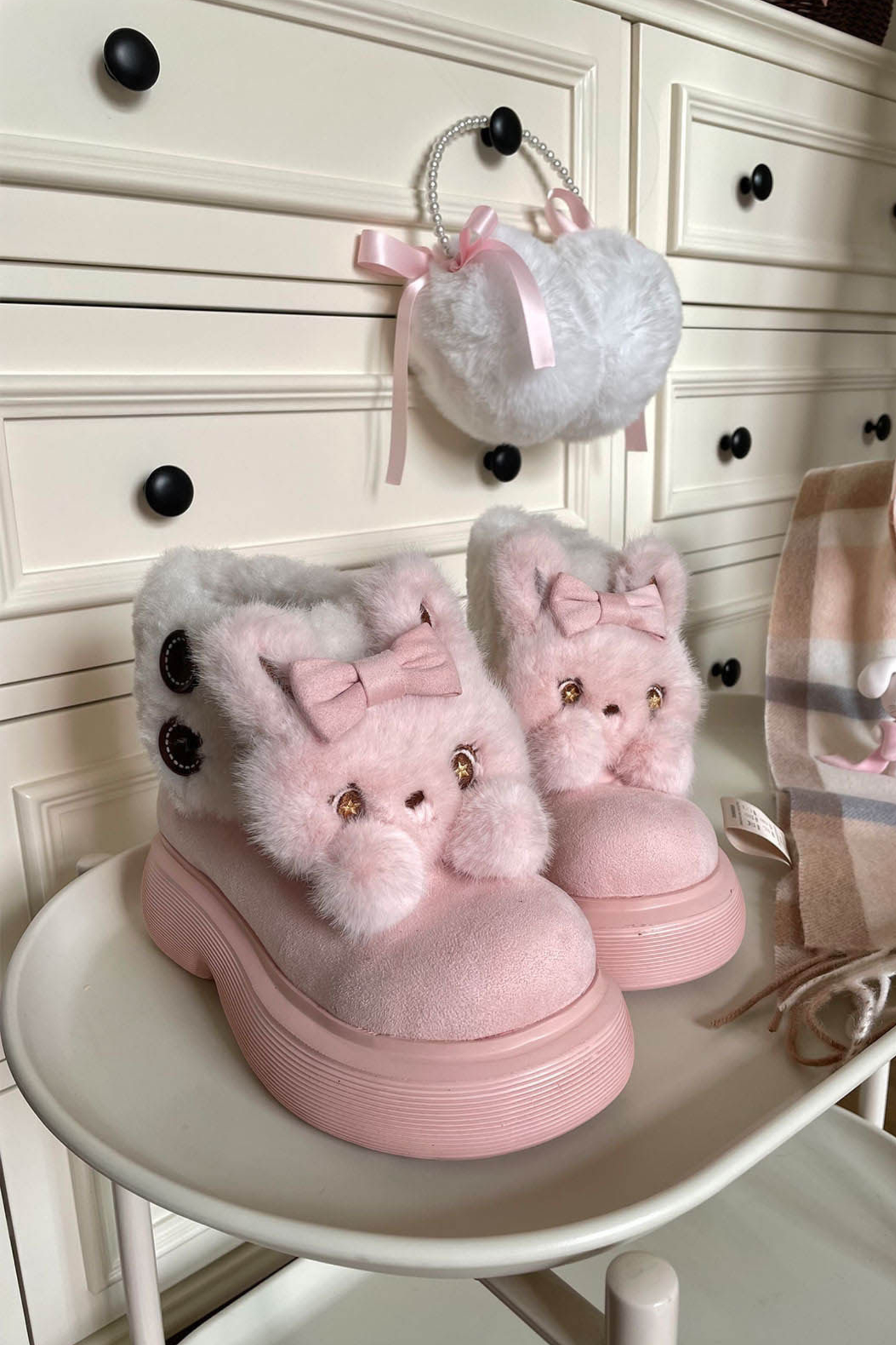Fluffy Sheep Fleece Snow Boots