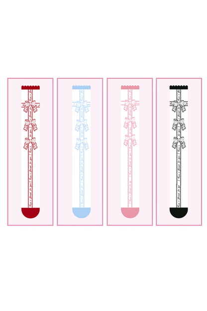 ラインリボンニーハイソックス