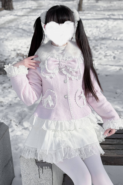 レースリボンスリムスイートコート