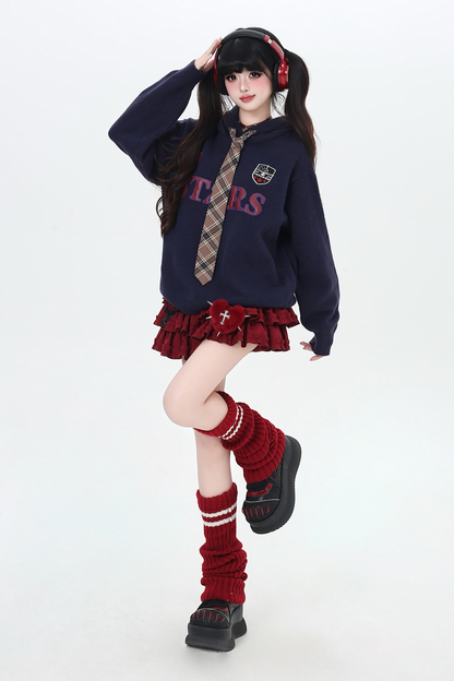 アメリカンスクールフードパーカー