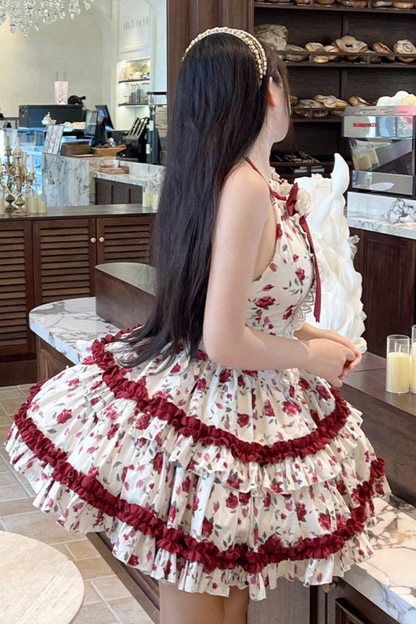 ロマンティックスイートロマンローズドレス+ヘアアクセサリー