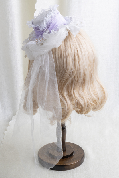 レースハットロリータクリップ