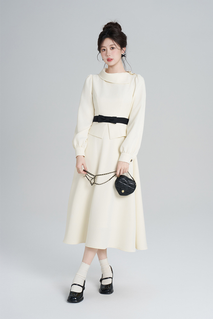 エレガントアプリコットウインタードレス