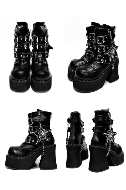 Punk Dark Y2K Boots