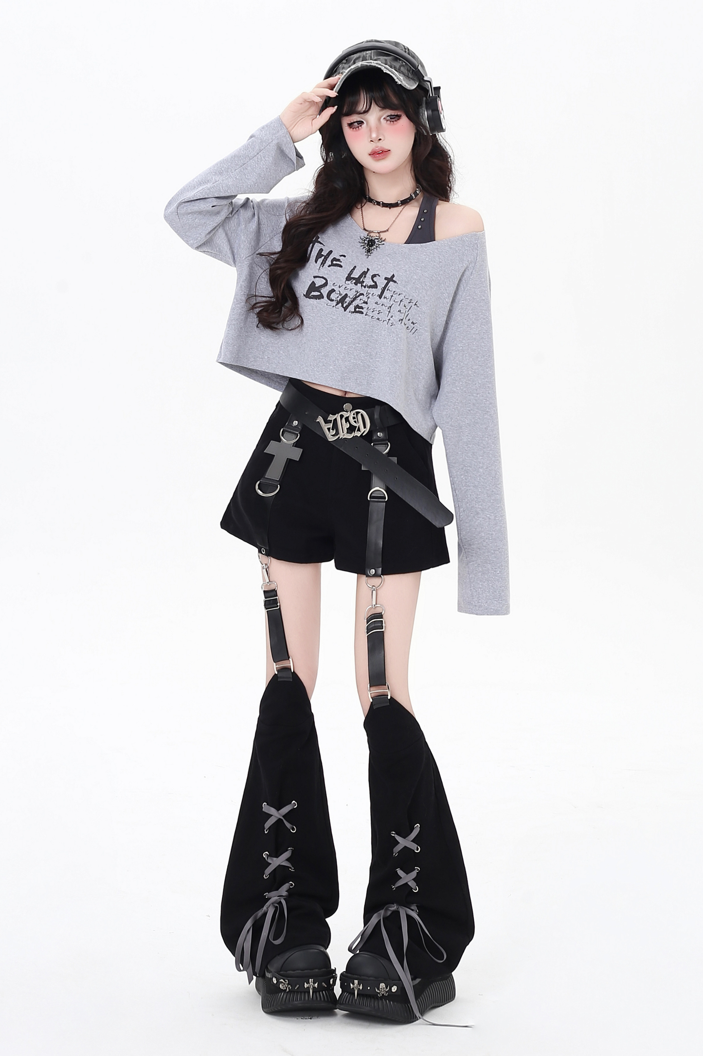 オフショルダークールツーピーストップス