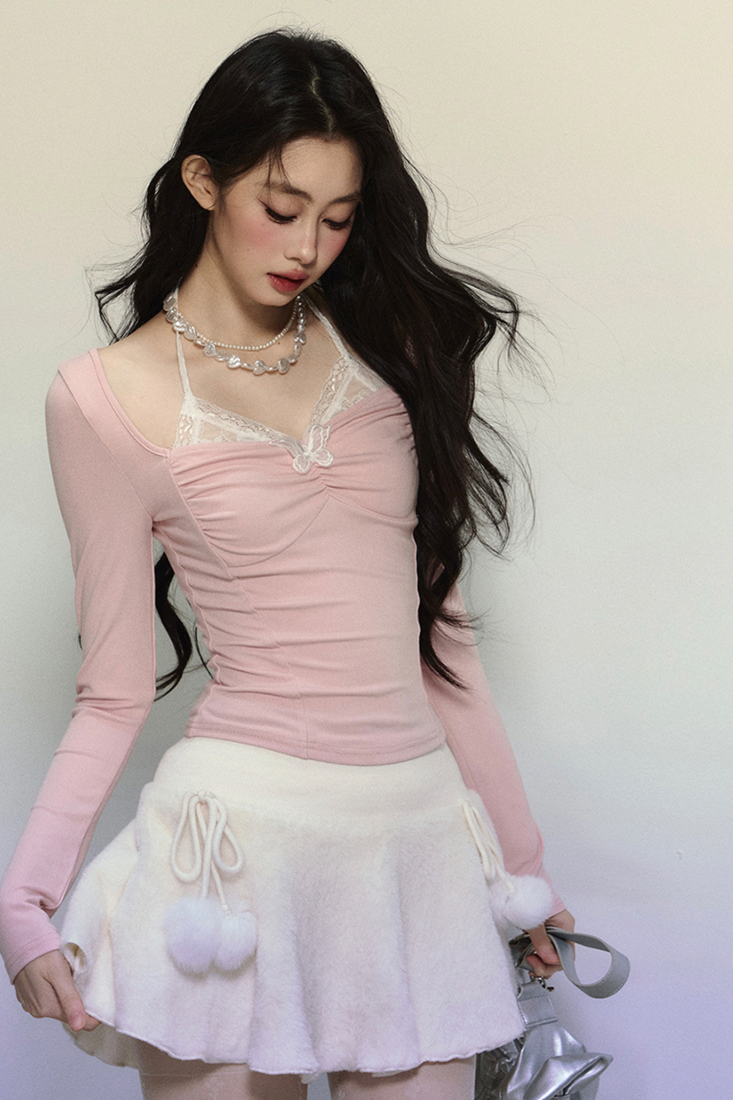 Lace Halterneck Sweet Top