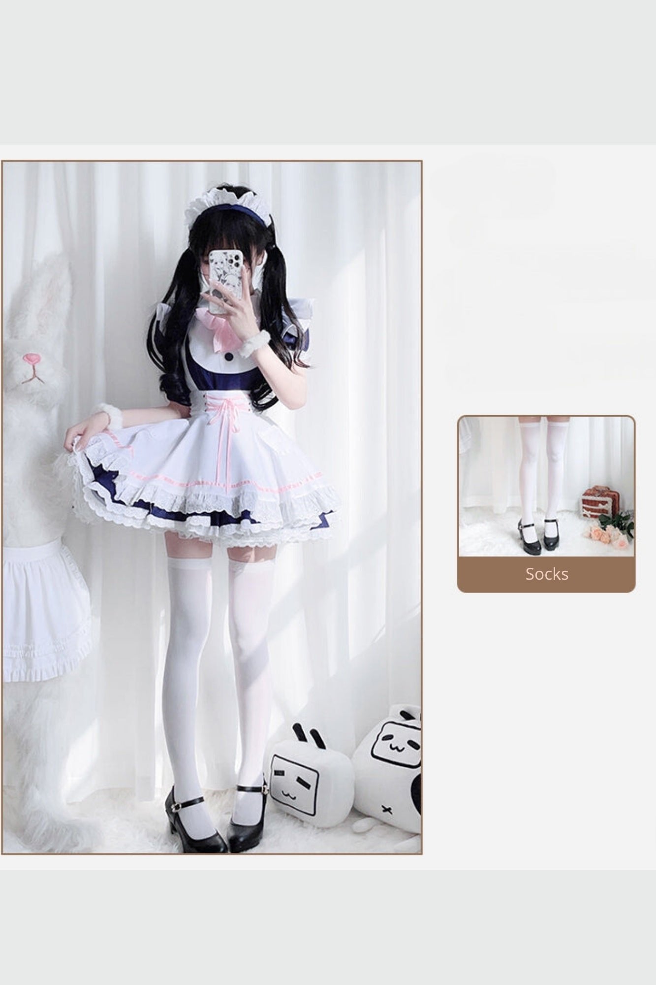 Bow Cat Maid Cosplay Dress