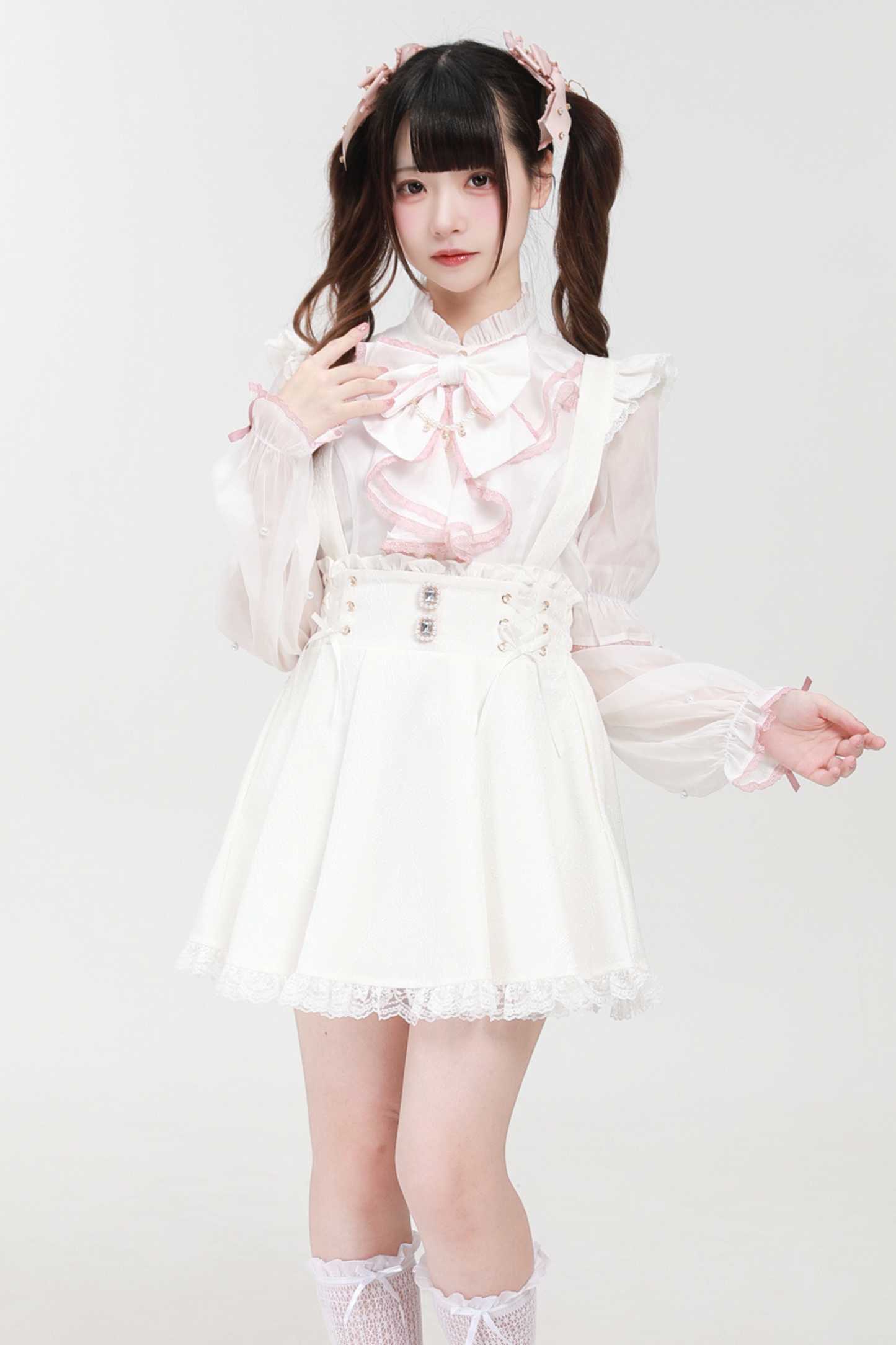 Mass Production Mine Beaded Sleeve Shirt