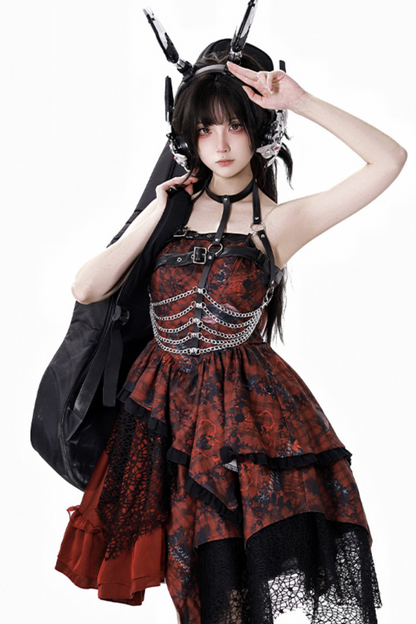 サブカルチャーダークゴシックハンサムセットアップ