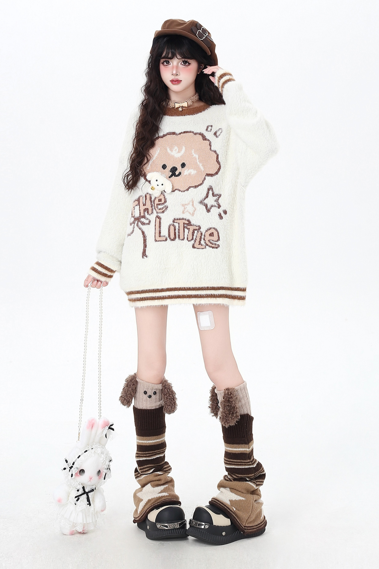 ルーズアニマルデザインセーター