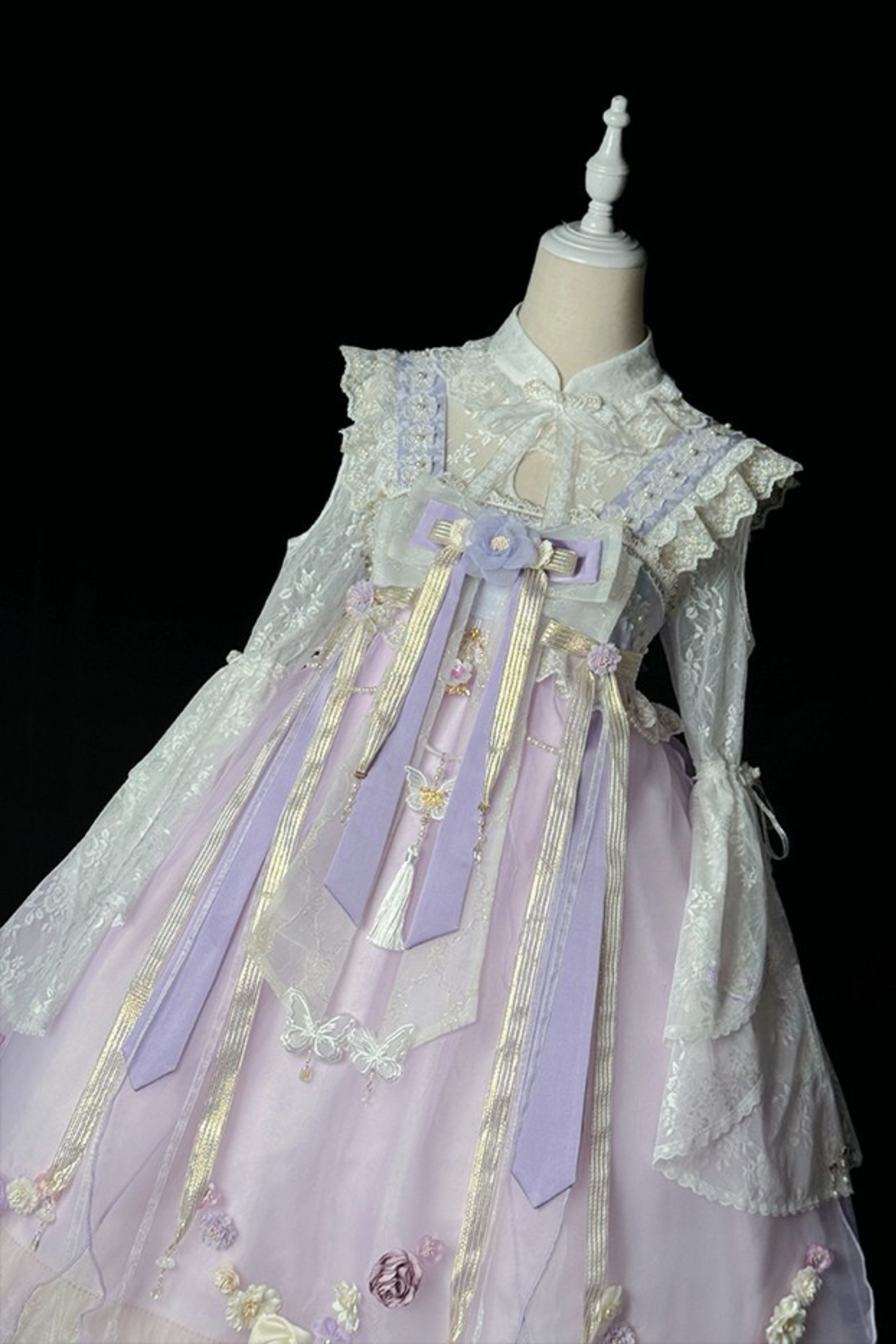 Fairy Floral China Tulle Ribbon Dress