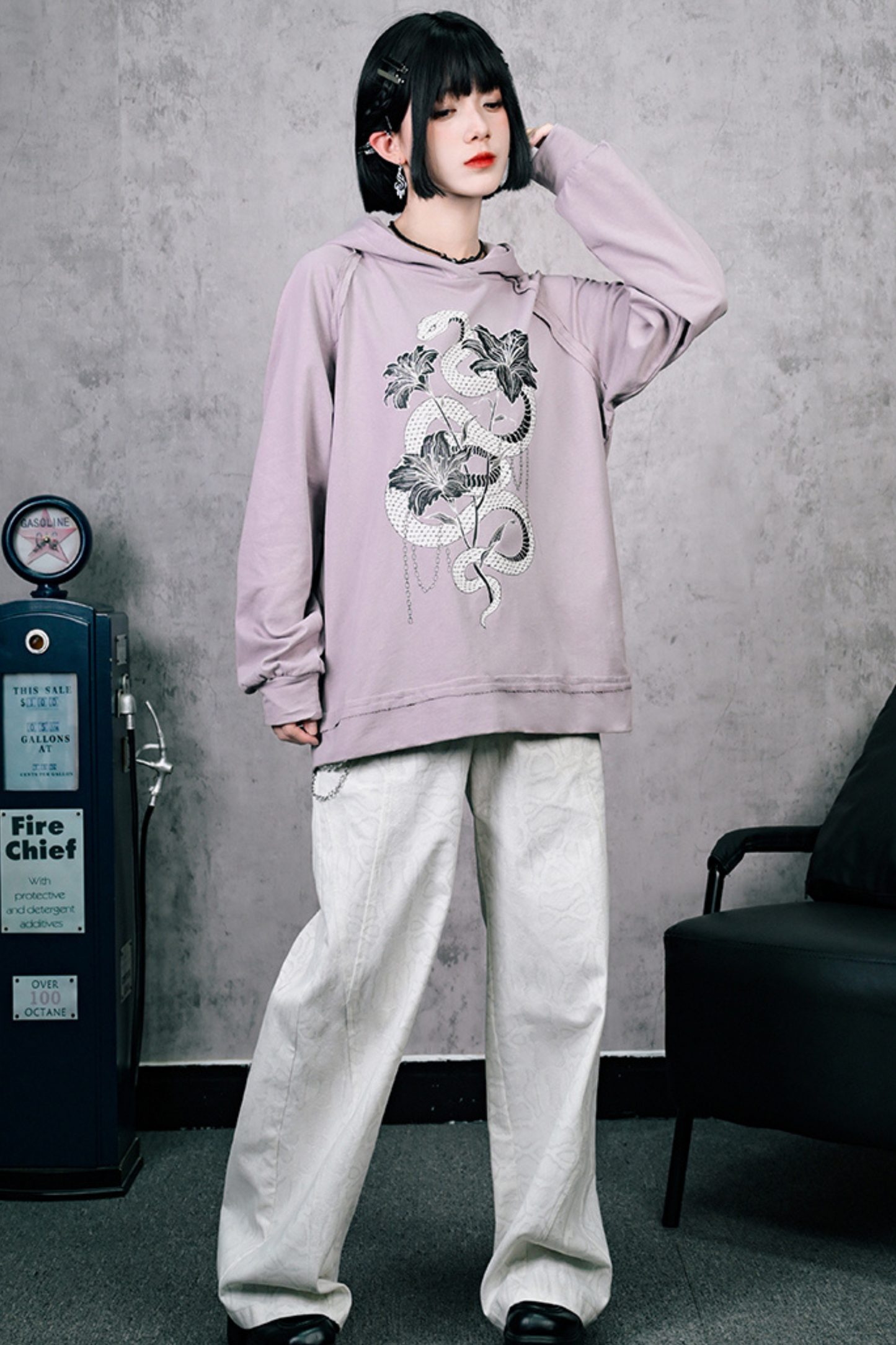 Snake Print Pure Food Sweatshirt