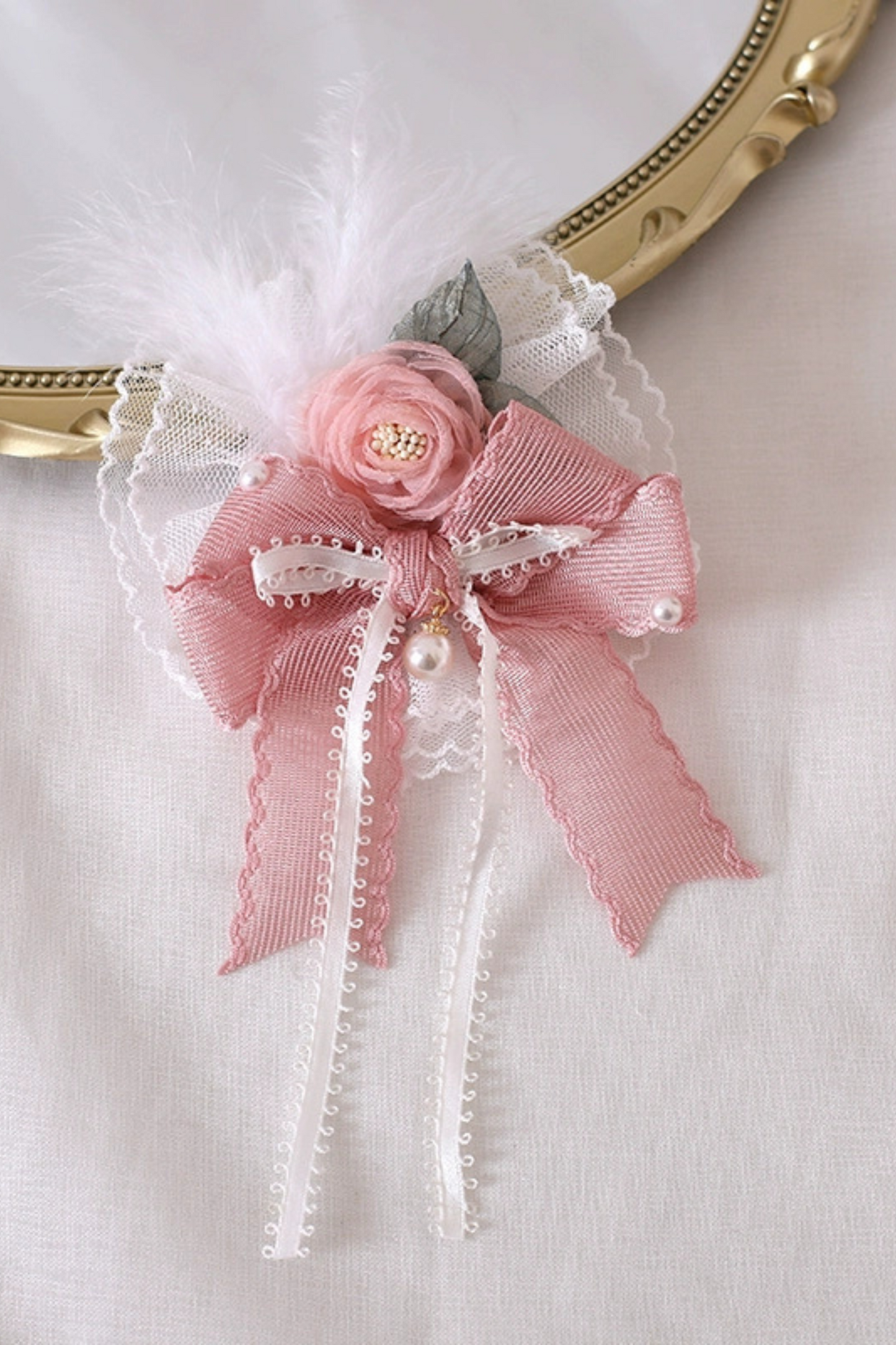 Silk Satin Dot Ballet Style Hair Accessories