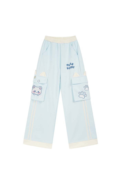 キュートキャットイヤースポーツスウェットパンツ