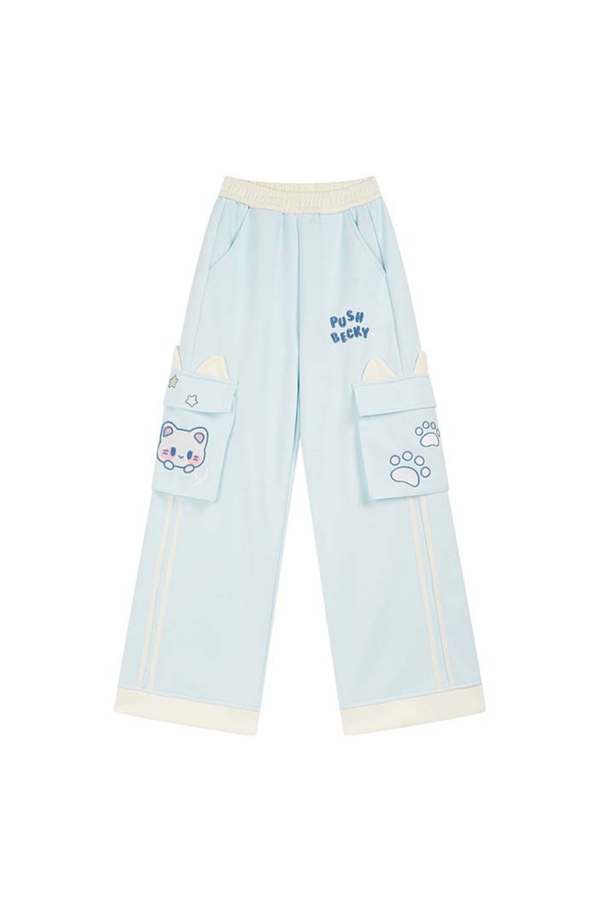 キュートキャットイヤースポーツスウェットパンツ