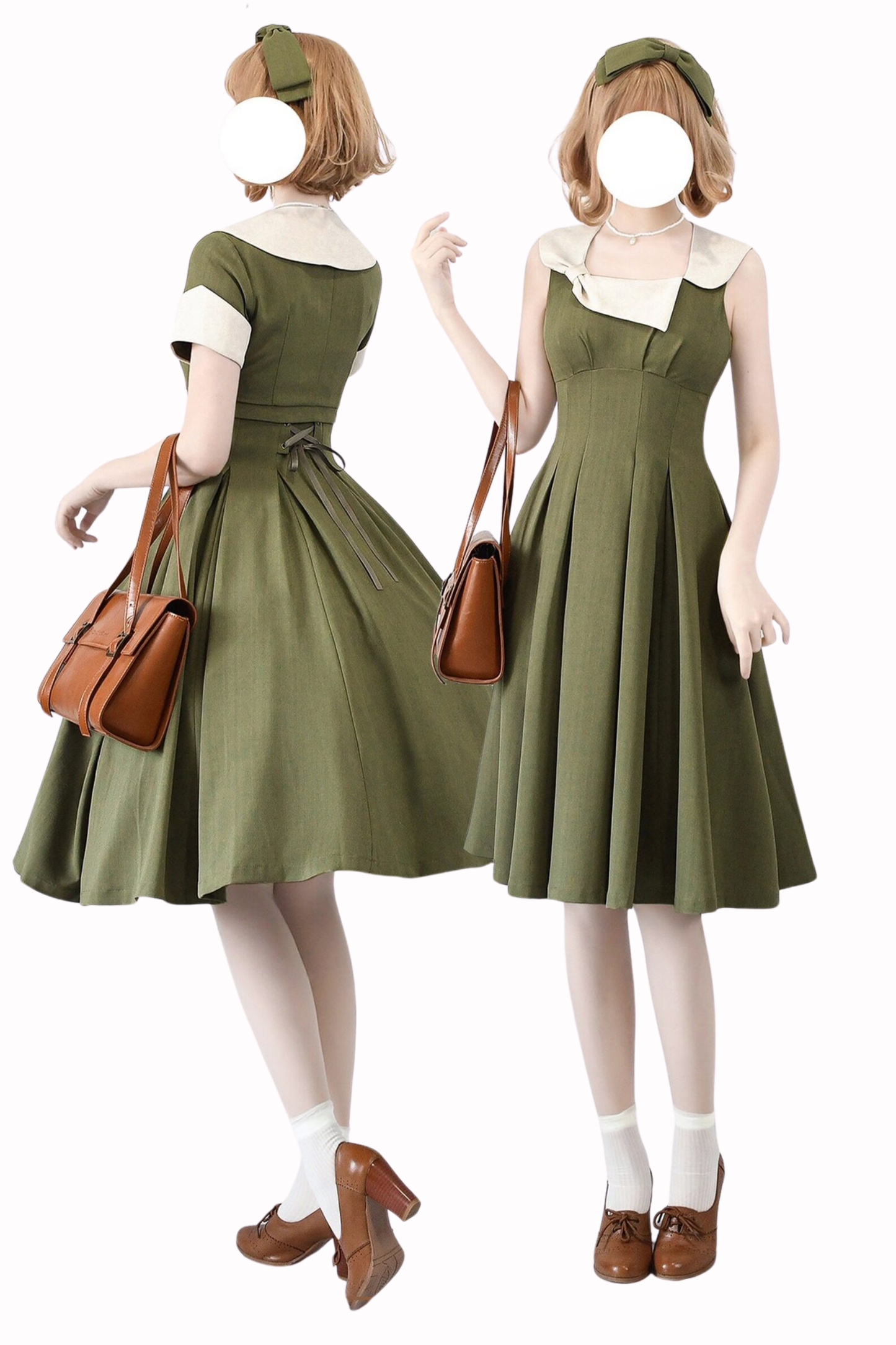 エレガントフレンチレトロフレアドレス+ショートジャケット