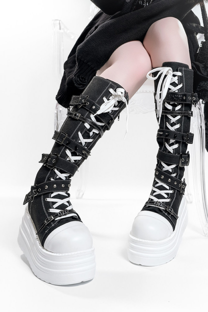 Y2K Punk Platform Boots