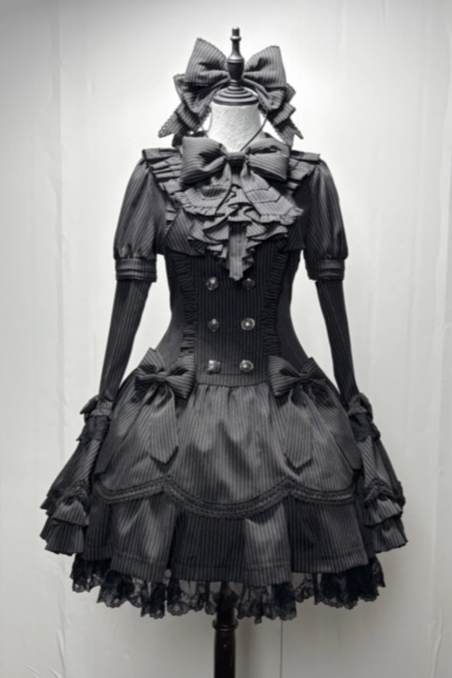 Dark Gothic Dress + Sleeves + Headband