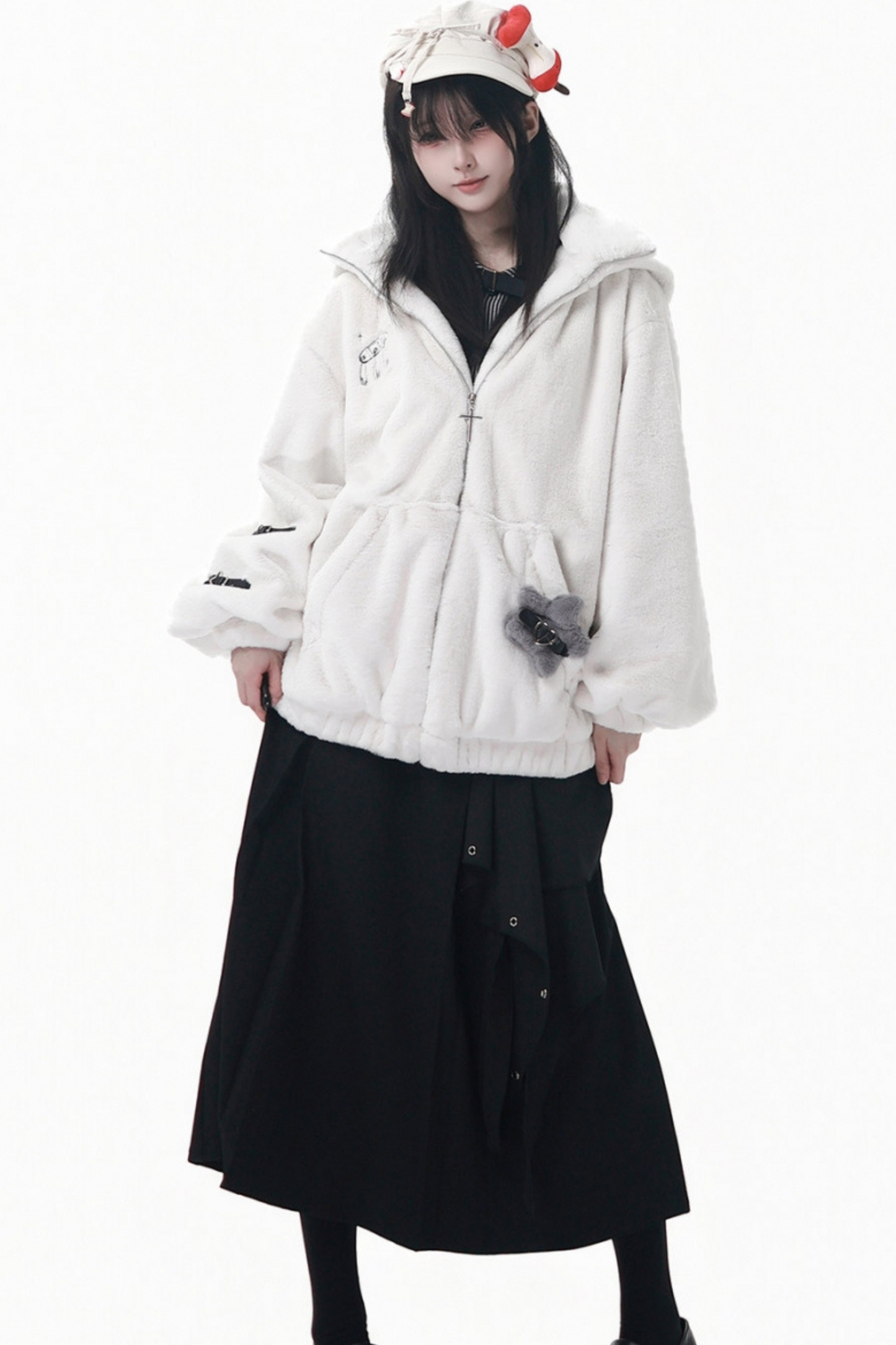 クマフードスターショートコート