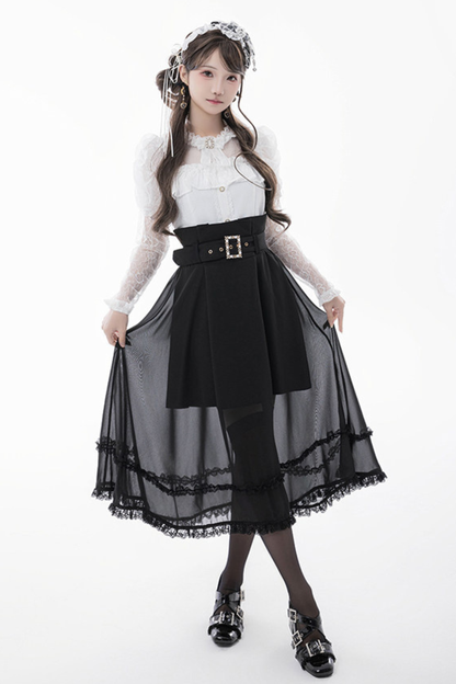 Moonlight High-Waist Skirt + Belt