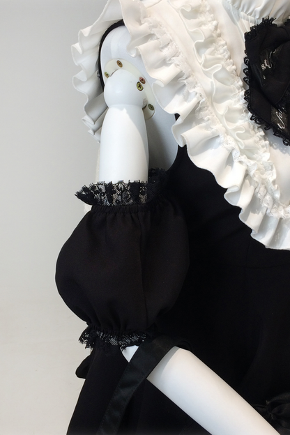 ローズプリンセスオフショルダーフリルリボントップス