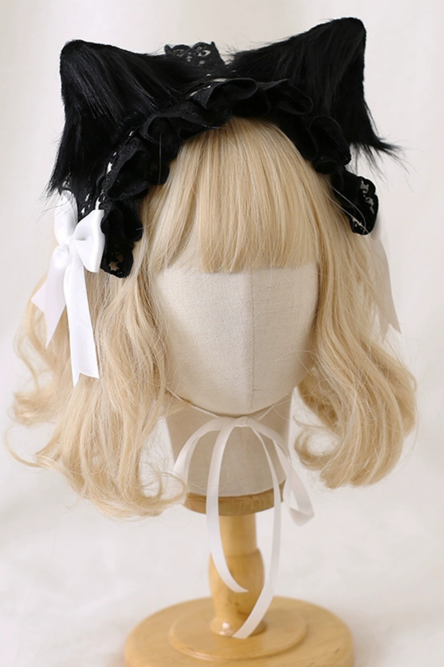 Dark headband with cat ears