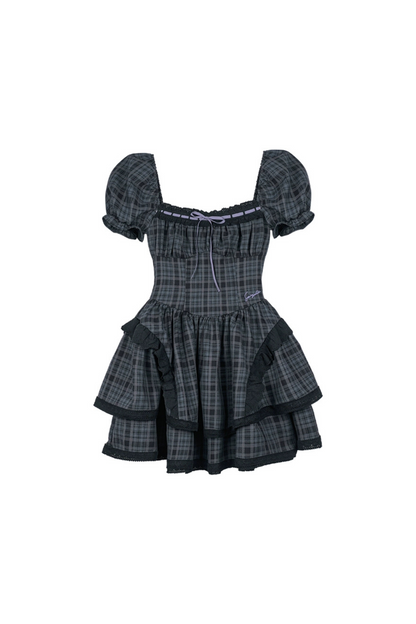 Dark Moon Fighting Bubble Sleeve Dress