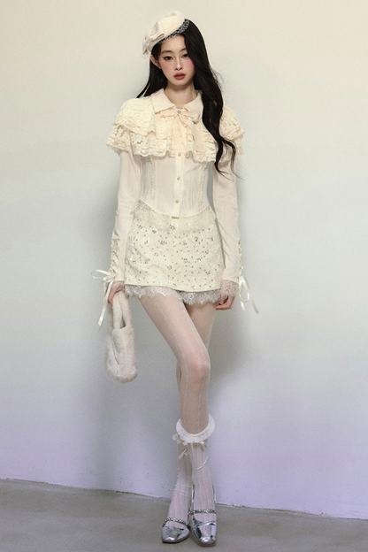 French Lace Elegant Shirt