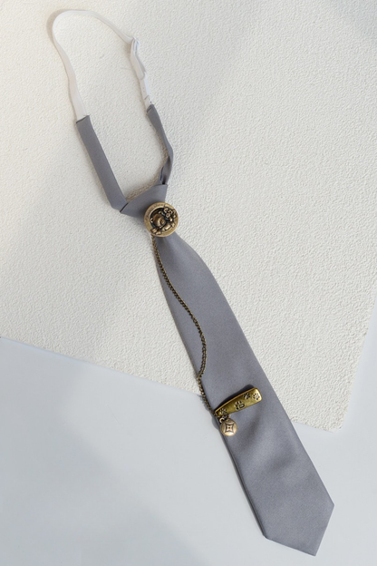 Bare Button Mode Necktie