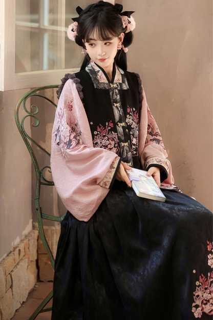 Dark Powder China Vest + Collar + Skirt