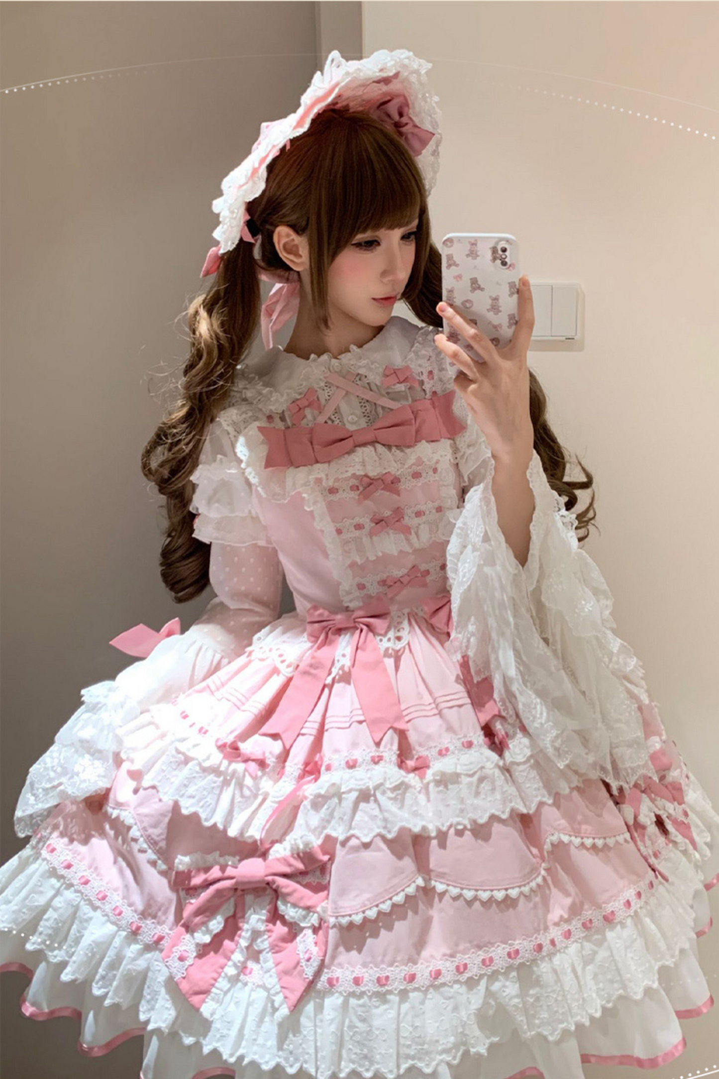 [Pre-order product] Lily's Tea Party Antique Lolita Dress Complete