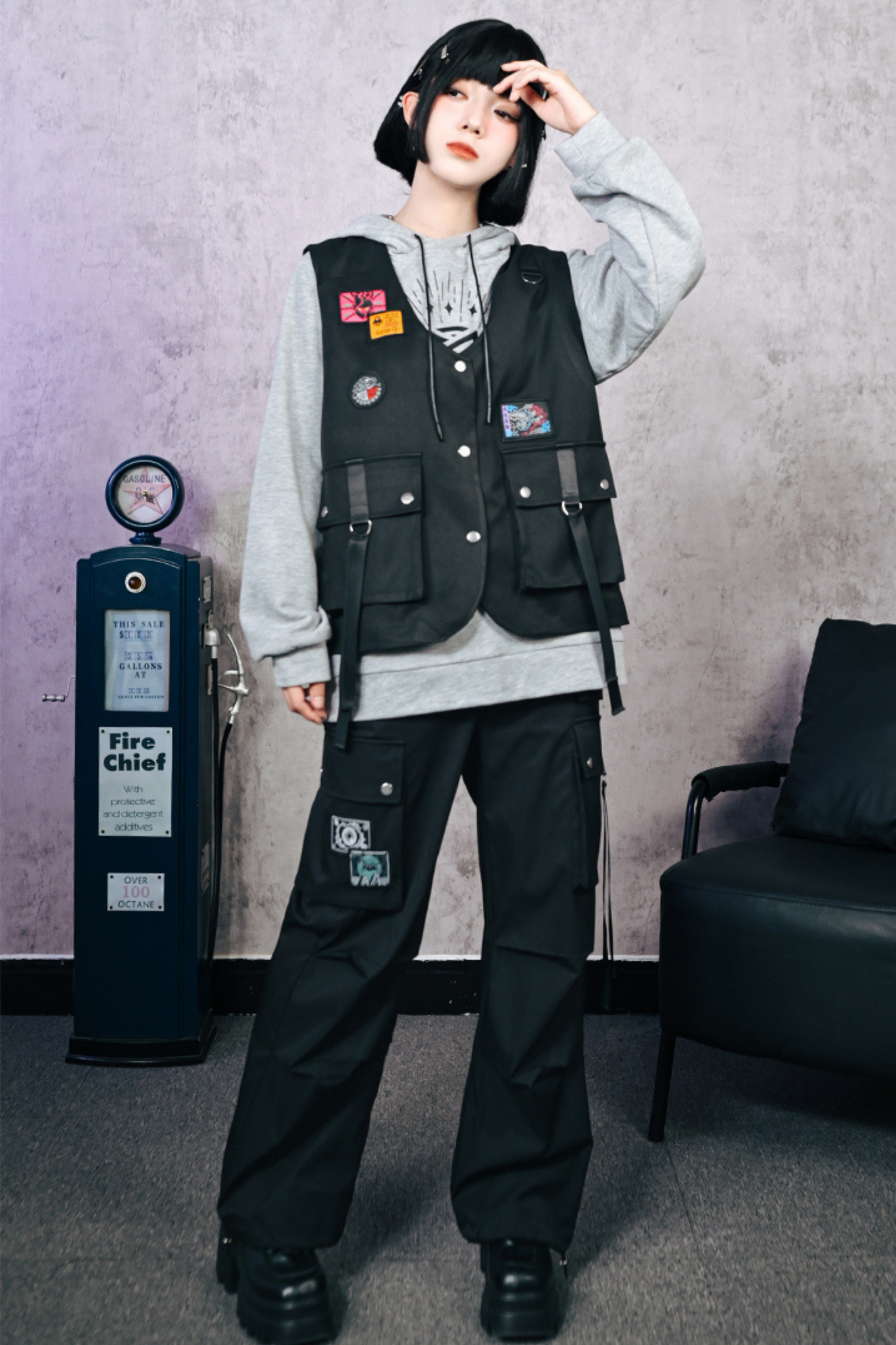 ワークウェアスタイルストリートベスト