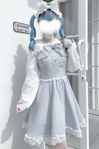 Doll World Ribbon Tweed Dress