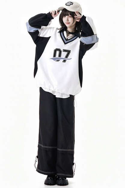 モードスタイルスウェット+ウエストスカート+パンツ+シャツ