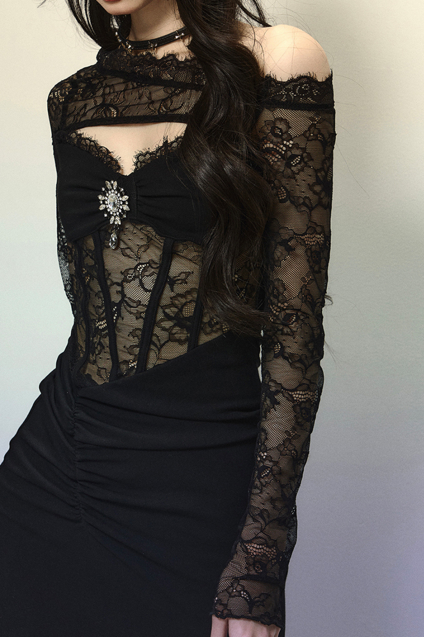 Black Mamba High-End French Party Dress