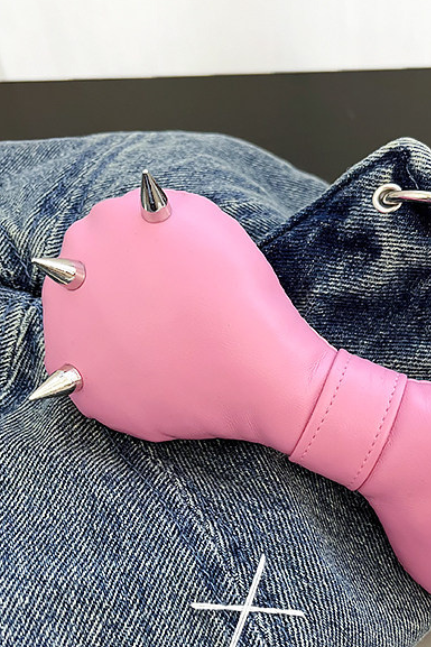 ビッグリボンステッチキャットハット